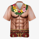 Custom Funny Unisex Tropical Hawaiian Aloha Shirt - Personalized Summer Vacation And Travel Gifts For Men - Abs On Demand