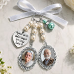Custom Photo Bouquet Charm - Personalized Memorial Sympathy Gifts For Brides - In Loving Memory