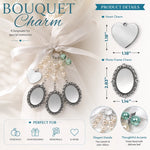 Custom Photo Bouquet Charm - Personalized Memorial Sympathy Gifts For Brides - In Loving Memory