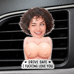 Custom Photo Funny Naughty Gifts for Couples - Personalized Squishy Acrylic Car Vent Clip