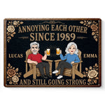 Custom Home Decor Metal Sign - Personalized  Anniversary Wedding Gifts For Husband And Wife, Him And Her - The Best Is Yet To Come