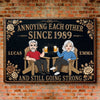 Custom Home Decor Metal Sign - Personalized  Anniversary Wedding Gifts For Husband And Wife, Him And Her - The Best Is Yet To Come