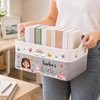 Custom Kids Storage Basket - Personalized Back To School Gifts For Kids - Tiny Hands Big Fun