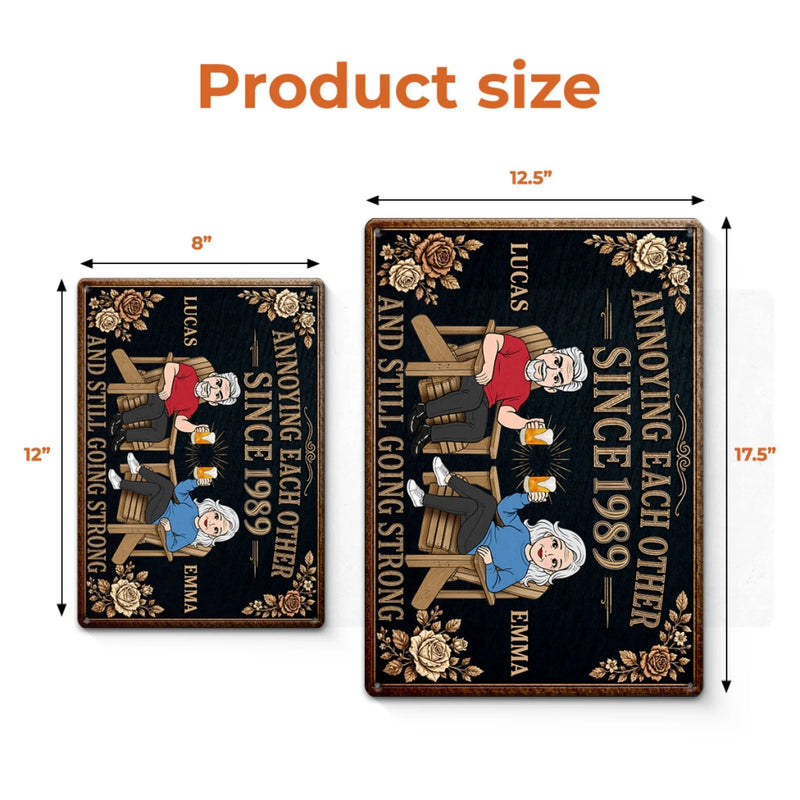 Custom Home Decor Metal Sign - Personalized  Anniversary Wedding Gifts For Husband And Wife, Him And Her - The Best Is Yet To Come