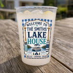 Custom Lake House Party Cups - Personalized Summer Vacation And Travel Gifts For Mom, Dad, Brother, Sister - Life Is Better On The Boat