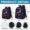 Custom Photo Kids Front Printed Backpack - Personalized Back To School Gifts For Kids - Level Up School Mode