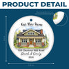 Custom Photo New Home Ceramic Ornament - Personalized Anniversary Christmas Wedding Gifts For Husband And Wife, Him And Her - Love Grows Best In Our House
