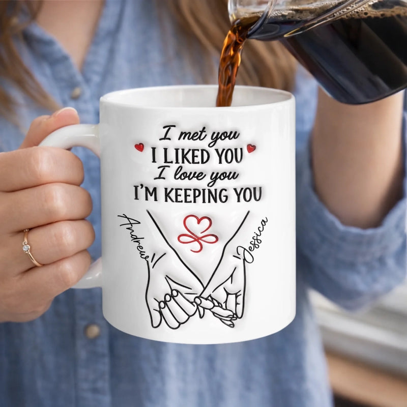 Custom Mug - Personalized Anniversary Wedding Gifts For Husband And Wife, Him And Her - The Day Our Story Began