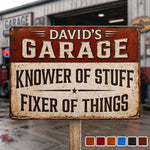 Custom Home Decor Metal Sign - Personalized Birthday Gifts For Men, Man Cave, Dad, Grandpa - Garage Life Forever