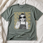 Custom Photo Comfort T-Shirt - Personalized Graduation Gifts For Him, Her - Caps Off To Success