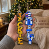 Custom Letter Wooden Ornament - Personalized Christmas Birthday Gifts For Mom, Dad, Brother, Sister, Kids, Sports Fans, Sports Lovers - Level Up Your Daily Fun