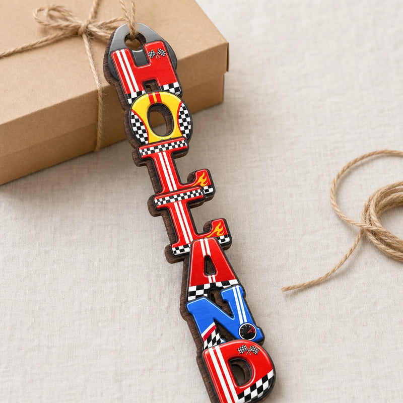 Custom Letter Wooden Ornament - Personalized Christmas Birthday Gifts For Mom, Dad, Brother, Sister, Kids, Sports Fans, Sports Lovers - Level Up Your Daily Fun