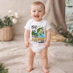 Custom Baby Onesie - Personalized Baby Shower, Gender Reveal Gifts For New Moms, New Dads, New Parents - Pack My Diapers Going Fishing
