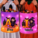 Custom LED Light Bucket Bag - Personalized Halloween Birthday Gifts For Kids - Mini Monster