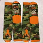 Custom Crew Socks - Personalized Birthday Hunting Gifts For Hunters, Husband, Son, Grandson, Brother, Grandpa, Dad, Yourself - Always Ready For Big Hunts