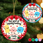 Custom Squishy Ceramic Ornament - Personalized Christmas Birthday Gifts For Kids - Cute Little Holiday Crew