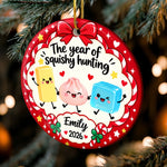 Custom Squishy Ceramic Ornament - Personalized Christmas Birthday Gifts For Kids - Cute Little Holiday Crew