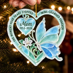 Custom Sea Glass Acrylic Ornament - Personalized Christmas Memorial Sympathy Gifts For Loss Of Mom, Dad - Your Love Is My Legacy