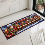 Custom Runner Rug - Personalized Christmas Birthday Gifts For Grandma, Grandpa - Little Ones Make The Season Merry