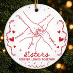 Custom Ceramic Ornament - Personalized Christmas Birthday - Gifts For Mom, Dad, Brother, Sister - A Lifetime Of Laughter And Love