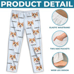 Custom Photo Pajama Pants - Personalized Christmas Birthday Gifts For Dog Cat Lovers, Dog Dad And Mom, Cat Owners - Dreaming With My Pup
