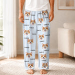 Custom Photo Pajama Pants - Personalized Christmas Birthday Gifts For Dog Cat Lovers, Dog Dad And Mom, Cat Owners - Dreaming With My Pup