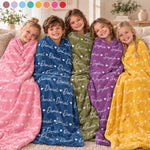 Custom Blanket - Personalized Birthday Gifts For Mom, Dad, Brother, Sister - Wrapped In Lots Of Love