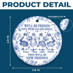 Custom Ceramic Ornament - Personalized Best Friend Christmas Birthday Gifts For Women, Besties, Sisters, BFF - Still Laughing Together