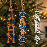 Custom Letter Wooden Ornament - Personalized Christmas Birthday Gifts For Mom, Dad, Brother, Sister, Kids, Sports Fans, Sports Lovers - A Little Loud, A Lot Of Love