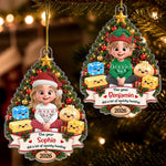 Custom Dumpling Squishy Acrylic Ornament - Personalized Christmas Birthday Gifts For Mom, Dad, Brother, Sister, Kids - Sweet Holiday Smiles Every Day