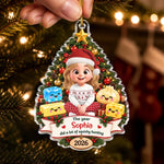 Custom Dumpling Squishy Acrylic Ornament - Personalized Christmas Birthday Gifts For Mom, Dad, Brother, Sister, Kids - Sweet Holiday Smiles Every Day