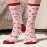 Custom Crew Socks - Personalized Birthday Gifts For Dog Cat Lovers, Dog Dad And Mom, Cat Owners - Snuggles Come Naturally