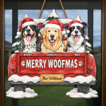 Custom Photo Wood Sign - Personalized Christmas Birthday Gifts For Dog Cat Lovers, Dog Dad And Mom, Cat Owners - Holiday Crew On Duty