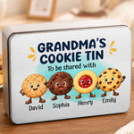 Custom Metal Tin - Personalized Birthday Gifts For Grandma, Grandpa - Sweet Little Joys Fresh From The Oven