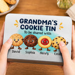Custom Metal Tin - Personalized Birthday Gifts For Grandma, Grandpa - Sweet Little Joys Fresh From The Oven