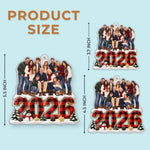 Custom Photo Acrylic Ornament - Personalized Christmas Birthday Gifts For Mom, Dad, Brother, Sister - Grateful For Every Precious Moment