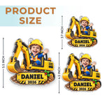 Custom Photo Acrylic Ornament - Personalized Christmas Birthday Gifts For Kids - Big Builds Ahead