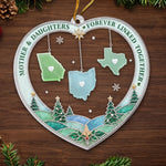 Custom Long Distance Acrylic Ornament - Personalized Christmas Birthday Gifts For Mom, Daughter - A Little Christmas Love From Afar