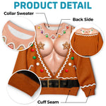 Custom Funny Ugly Sweatshirt - Personalized Anniversary Christmas Wedding Gifts For Husband And Wife, Him And Her - Naughty, Nice And Merry