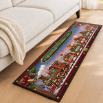 Custom Runner Rug - Personalized Christmas Birthday Gifts For Mom, Dad, Brother, Sister - Our Happy Time Together