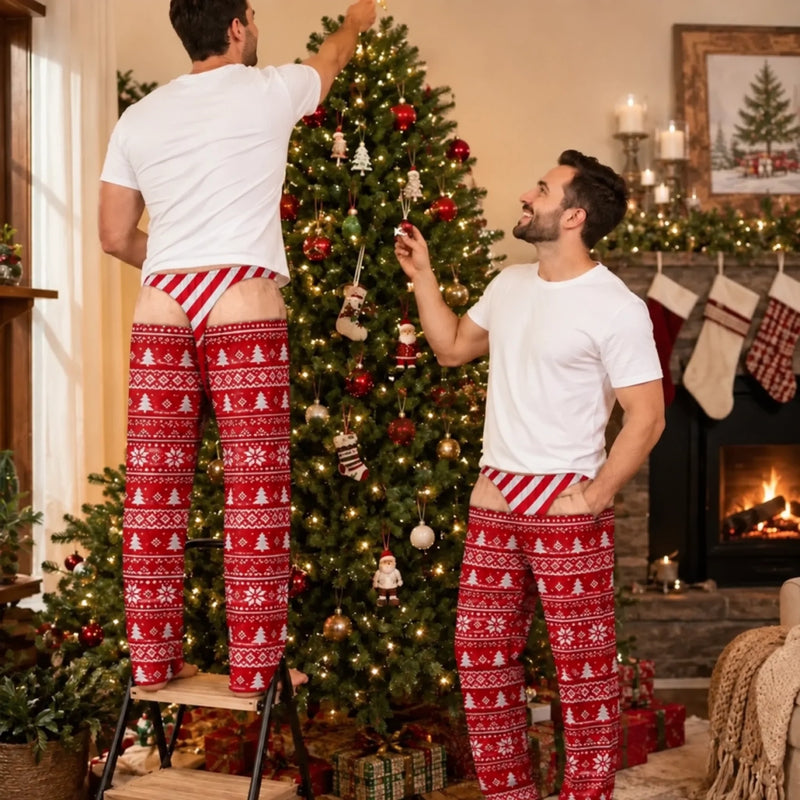 Custom Funny Pajama Pants - Personalized Christmas Birthday Gifts For Husband, Son, Grandson, Brother, Grandpa, Dad, Yourself - Oops That Was My Last Layer
