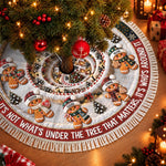 Custom Tree Skirt - Personalized Christmas Birthday Gifts For Mom, Dad, Brother, Sister - Sweetest Family Around The Tree