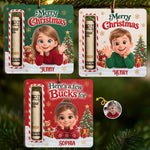 Custom Photo Wooden Money Holder Ornament - Personalized Christmas Birthday Gifts For Kids - Little Buck Big Cheer