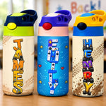 Custom Kids Insulated Water Bottle - Personalized Back To School Gifts For Kids - Little Builder Big Dreams Always