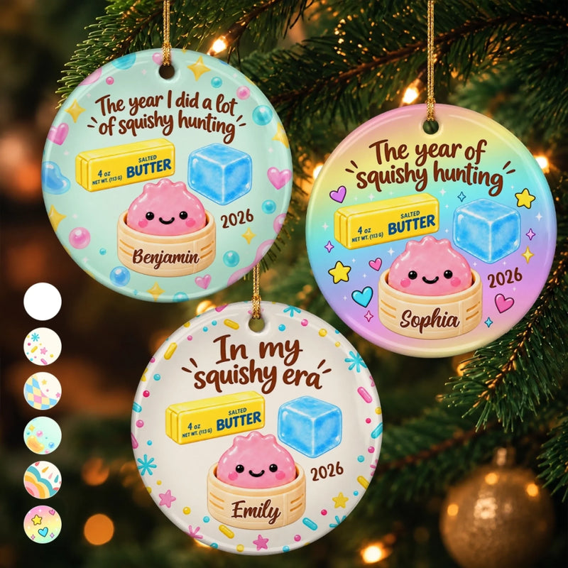 Custom Squishy Ceramic Ornament - Personalized Christmas Birthday Gifts For Kids - Squishy Joy All Season