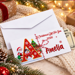 Custom Money Envelop - Personalized Christmas Birthday Gifts For Kids - Little Holiday Cheer
