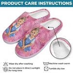 Custom Photo Fluffy Slippers - Personalized Christmas Birthday Gifts For Kids - Comfy Days Start Here