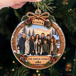 Custom Photo Acrylic Ornament - Personalized Christmas Birthday Gifts For Mom, Dad, Brother, Sister - Blessed To Be Together Always