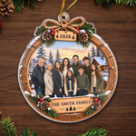 Custom Photo Acrylic Ornament - Personalized Christmas Birthday Gifts For Mom, Dad, Brother, Sister - Blessed To Be Together Always