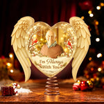 Custom Photo LED Tree Topper - Personalized  Memorial Sympathy Gifts For Loss Of Mom, Dad - Carried In Every Memory